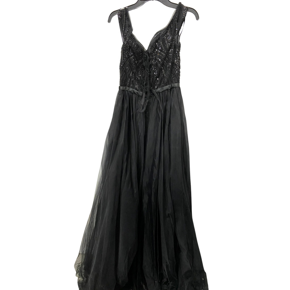 Vip Girl Black Sequin Maxi Dress - XS - Formal Gown